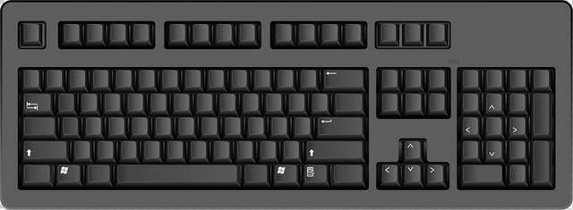 黑色电脑键盘设计元素
