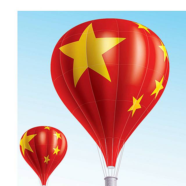 中国国情热气球