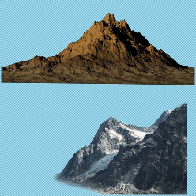 山脉图片元素