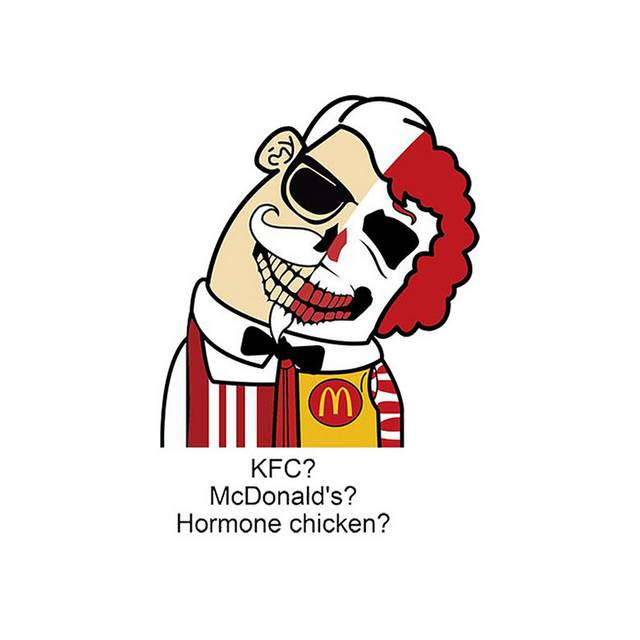 卡通麦当劳餐饮标志素材
