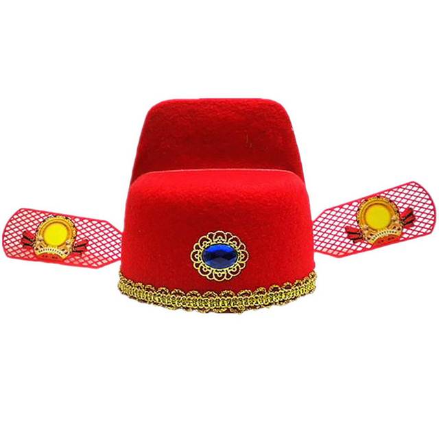 红色新郎帽子素材