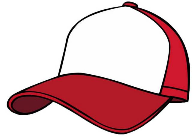 红色卡通棒球帽