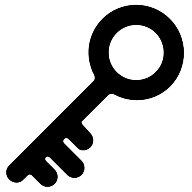 手绘钥匙符号素材