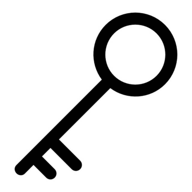 手绘钥匙符号