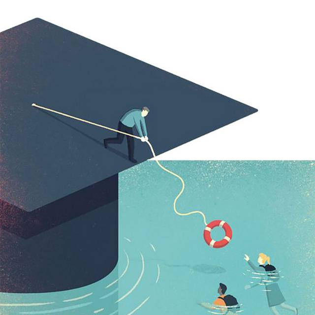 创意手绘学士帽
