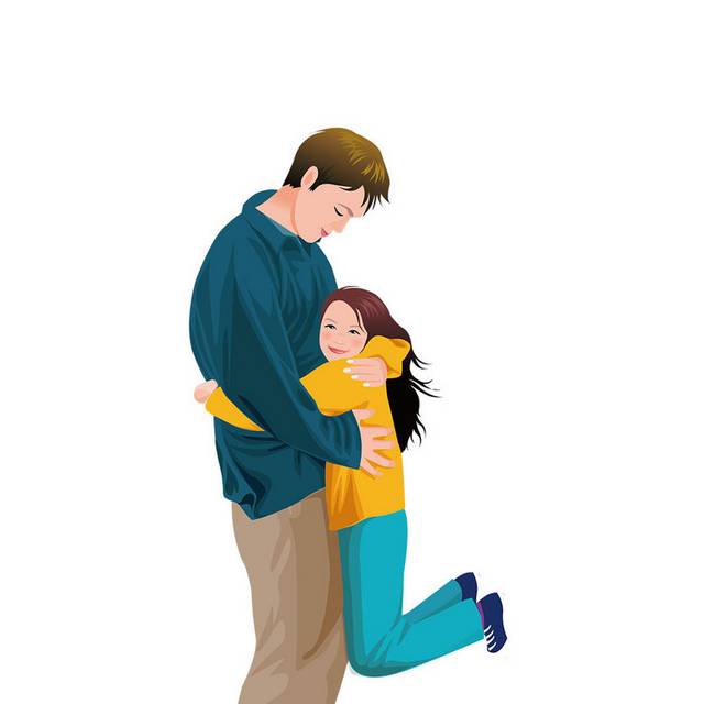 父女 拥抱的父女_图品汇