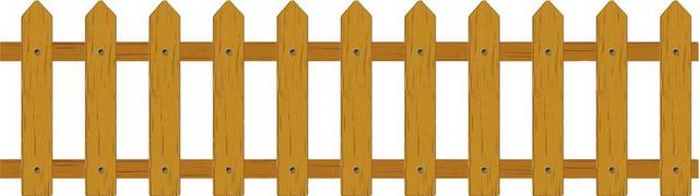 木头围栏设计元素