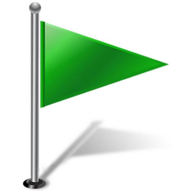 绿色三角旗