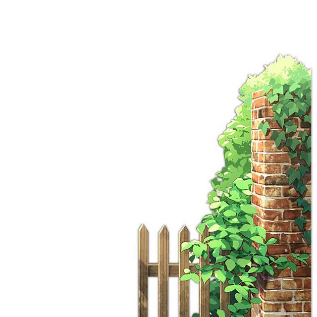 木栅栏和围墙