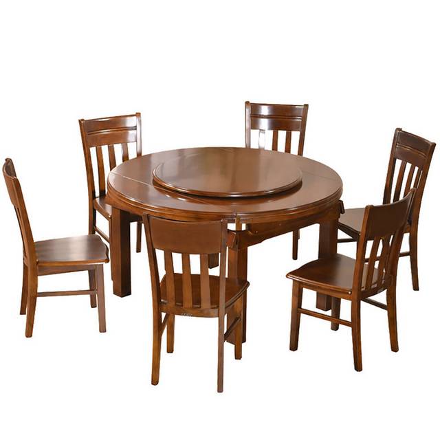 中式家具实木餐桌和椅子