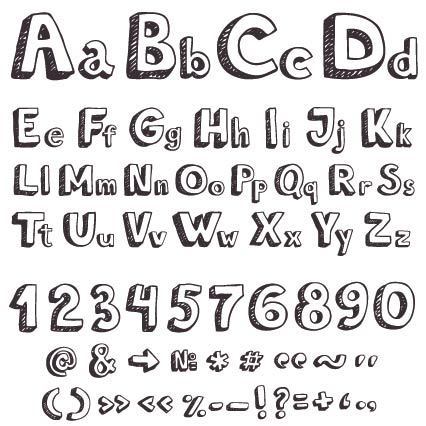 字母数字符号设计