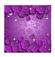 紫色纸花素材