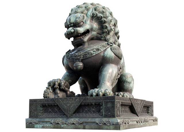狮子雕像设计素材