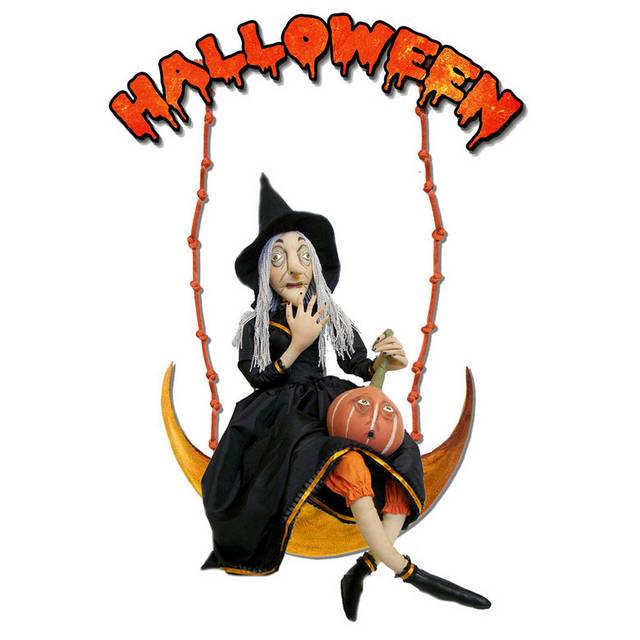 Halloween字体和女巫