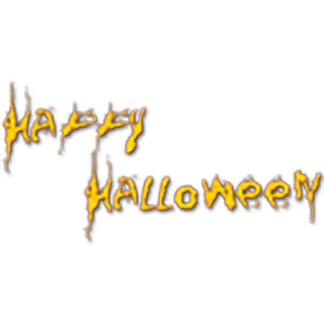 黄色Halloween字体素材