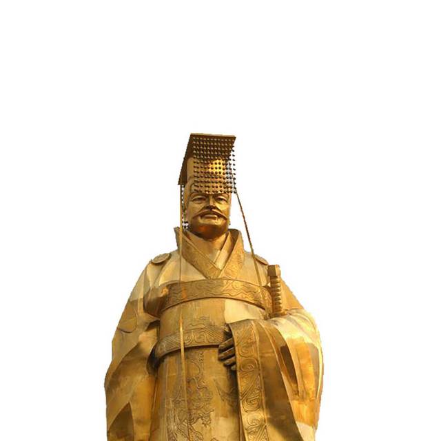 皇帝雕像素材