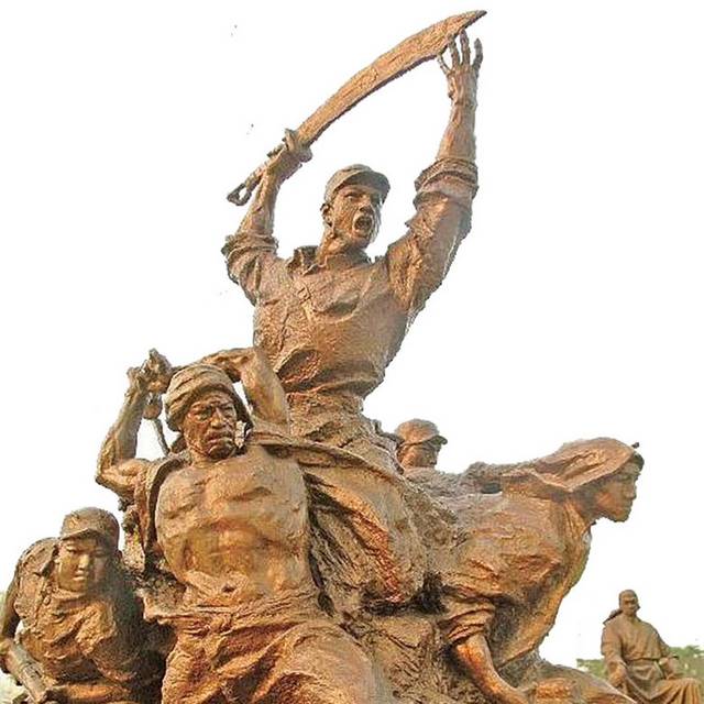 红军雕塑元素