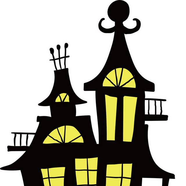 卡通恐怖城堡设计元素