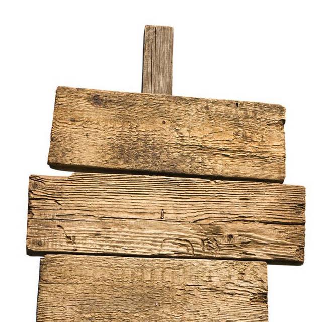 木板路标素材