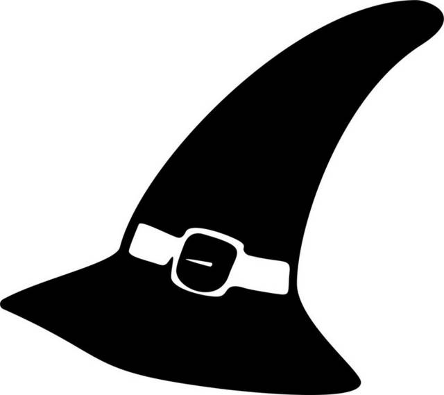 黑色的巫师帽素材