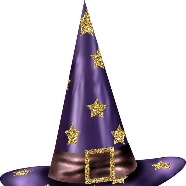 精美紫色巫师帽