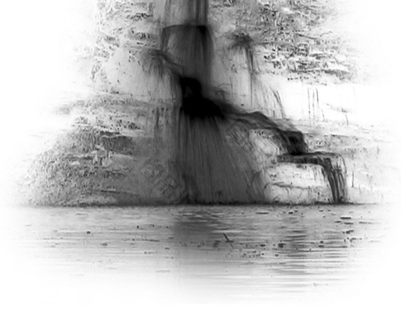 素描水 流动图片