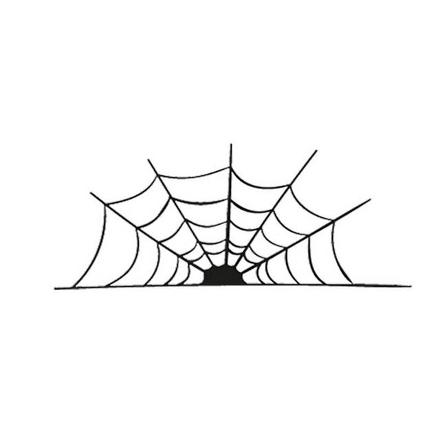 半个蜘蛛网素材