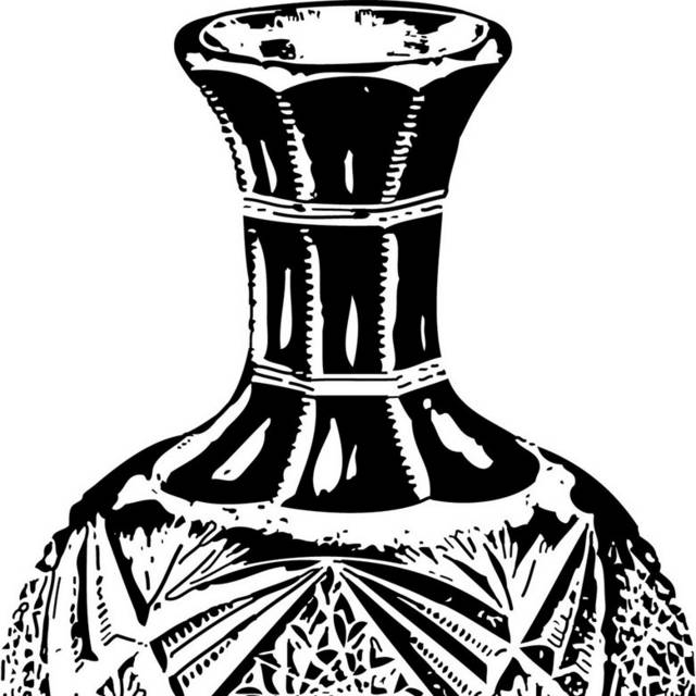 古董花瓶印花素材