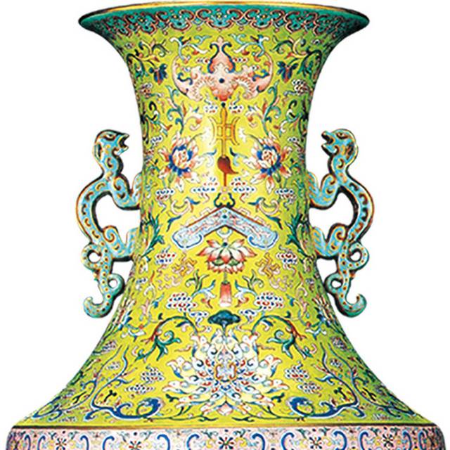 精美古代花瓶元素