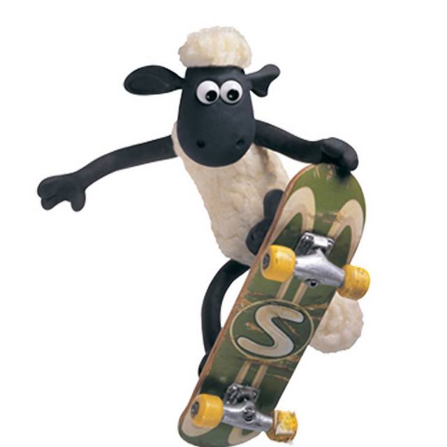 小羊滑滑板素材