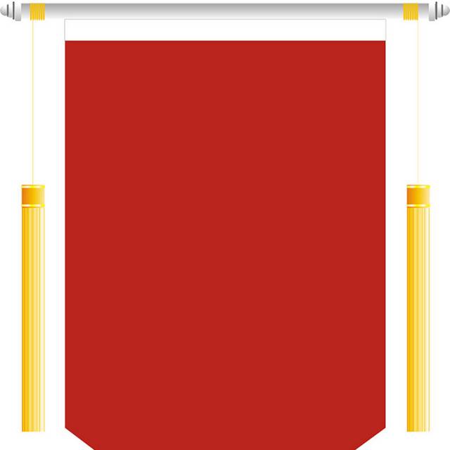 红色锦旗设计素材