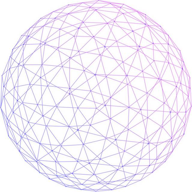紫色球形科技背景素材