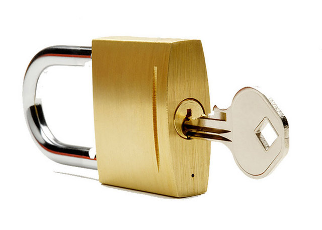 金属锁和钥匙素材