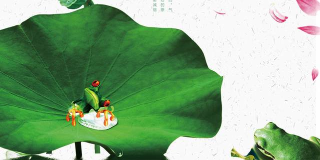 极简中国风处暑节气创意海报