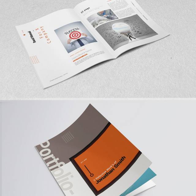 橙色集团画册设计