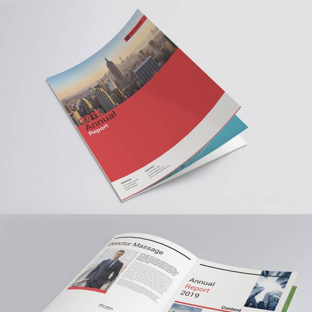 红色精品企业画册设计