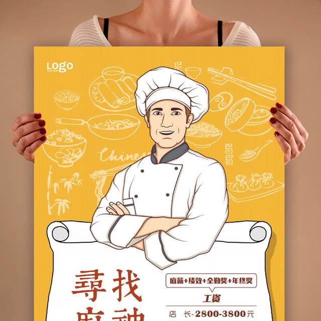 寻找厨神招聘海报
