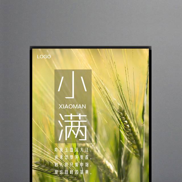 小满风俗节气海报