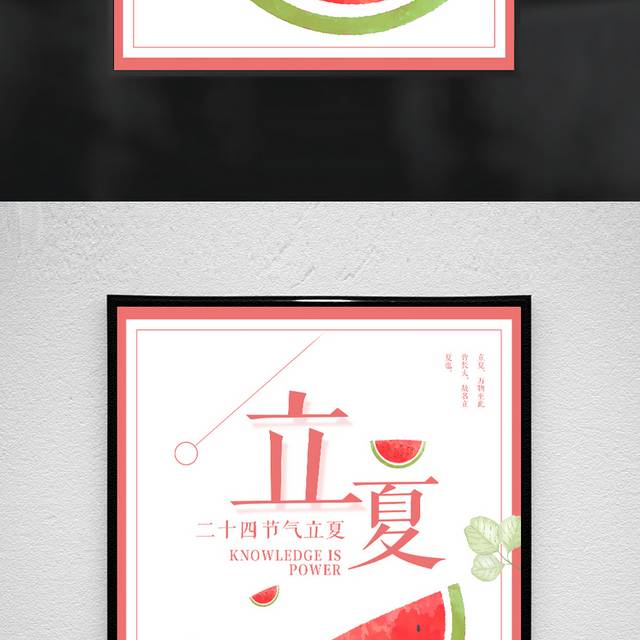 精美农历立夏节气海报
