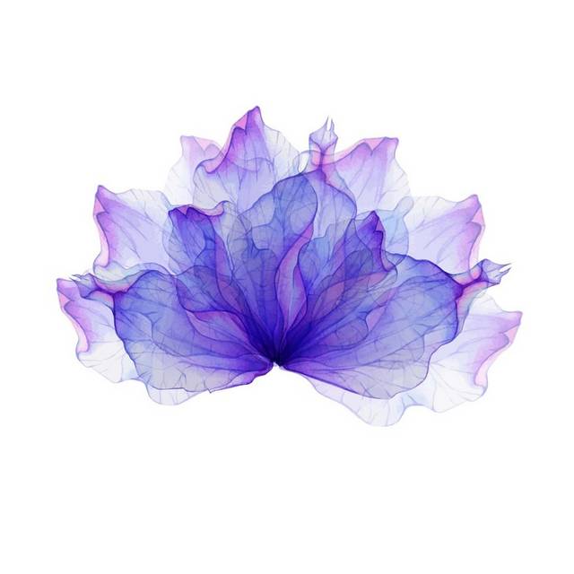 紫色花朵烟雾