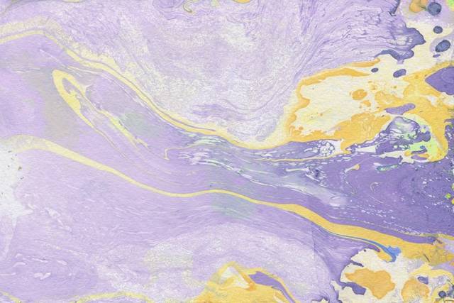 紫黄水彩抽象背景