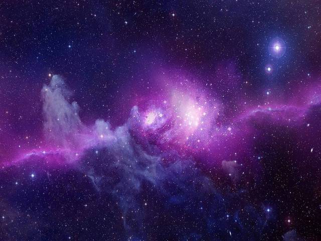 紫色星空素材背景