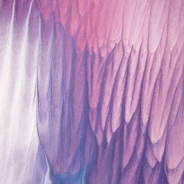 创意粉紫色水彩素材背景