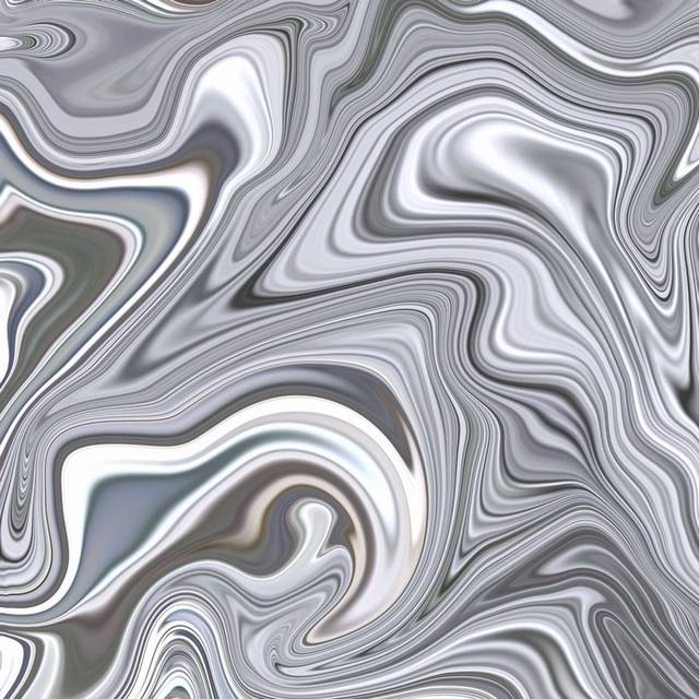 抽象白色流动金属