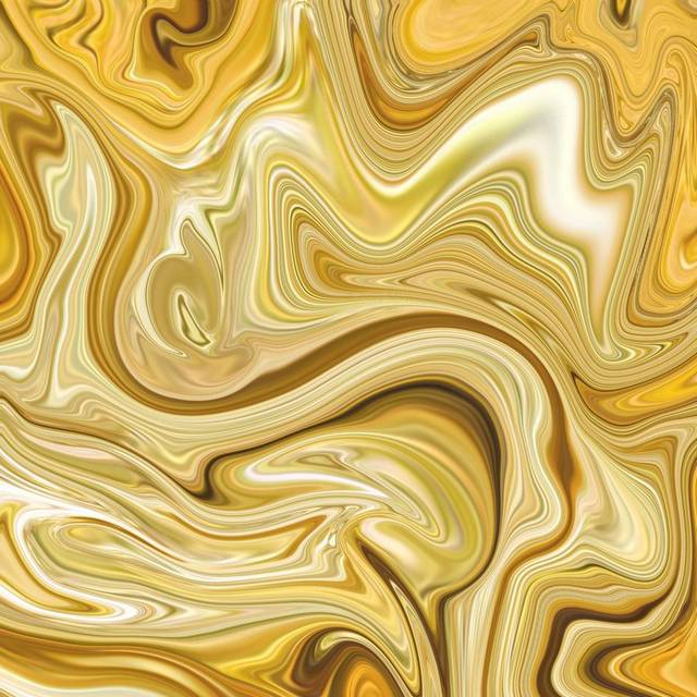 金黄抽象流动金属