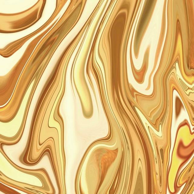 金色创意抽象流动金属背景