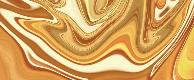 金色创意抽象流动金属背景