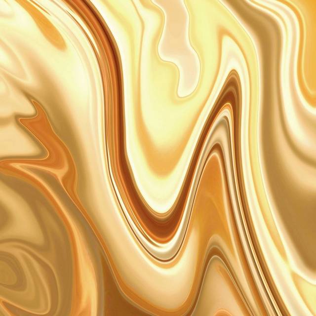 金色抽象流动金属背景素材