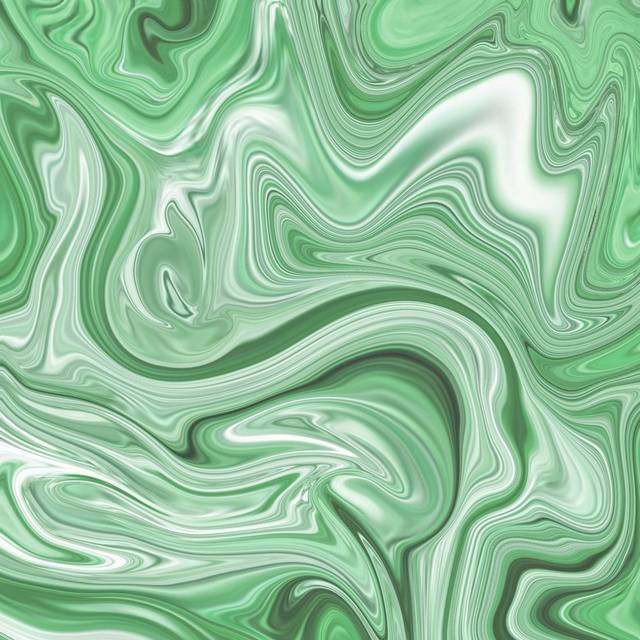 炫彩绿色流动金属