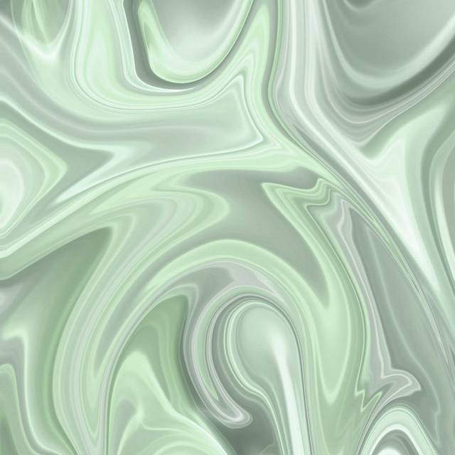 淡雅绿抽象流动金属